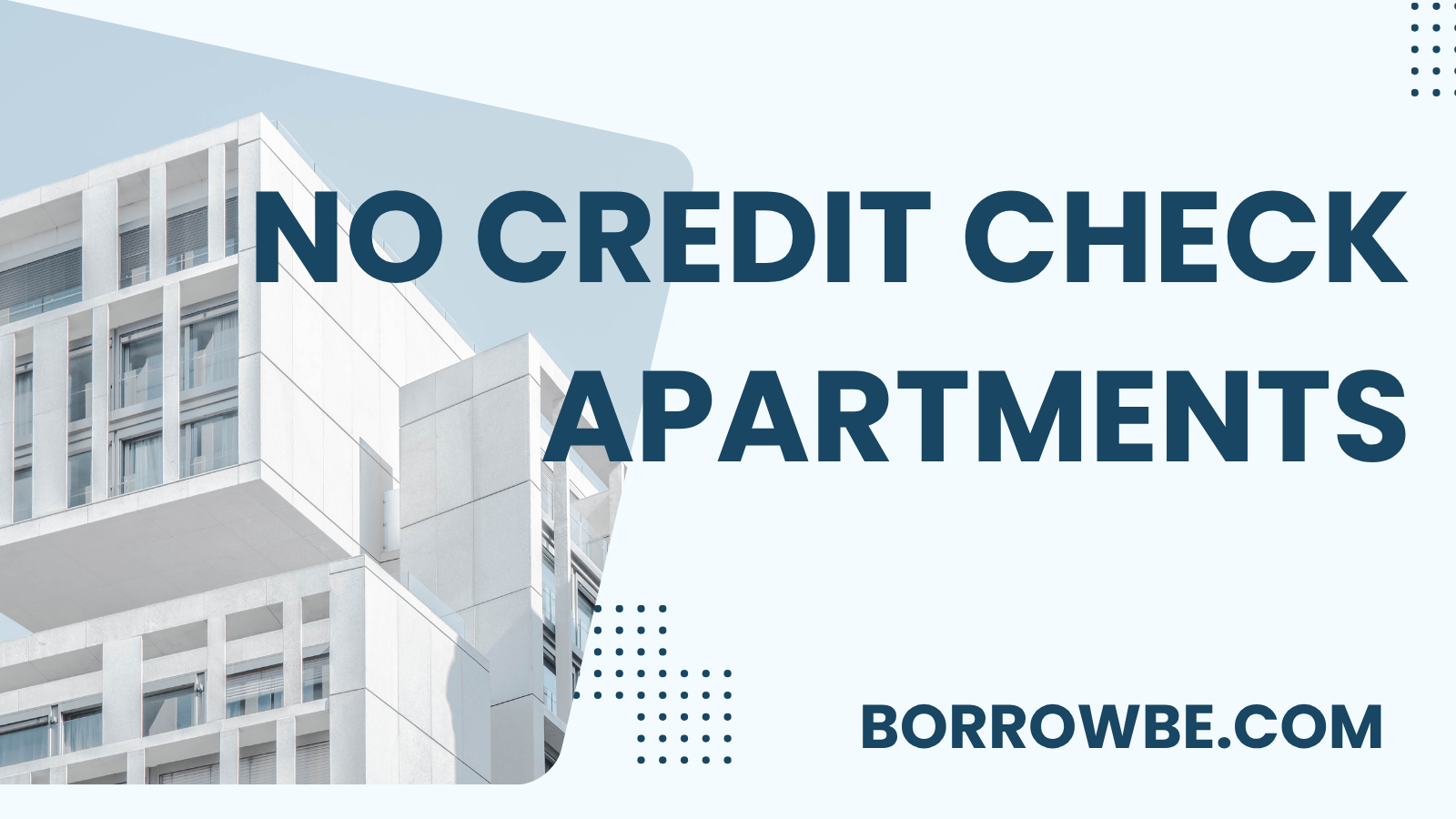  Image of an advertisement for apartments available without credit checks, featuring a welcoming living space.