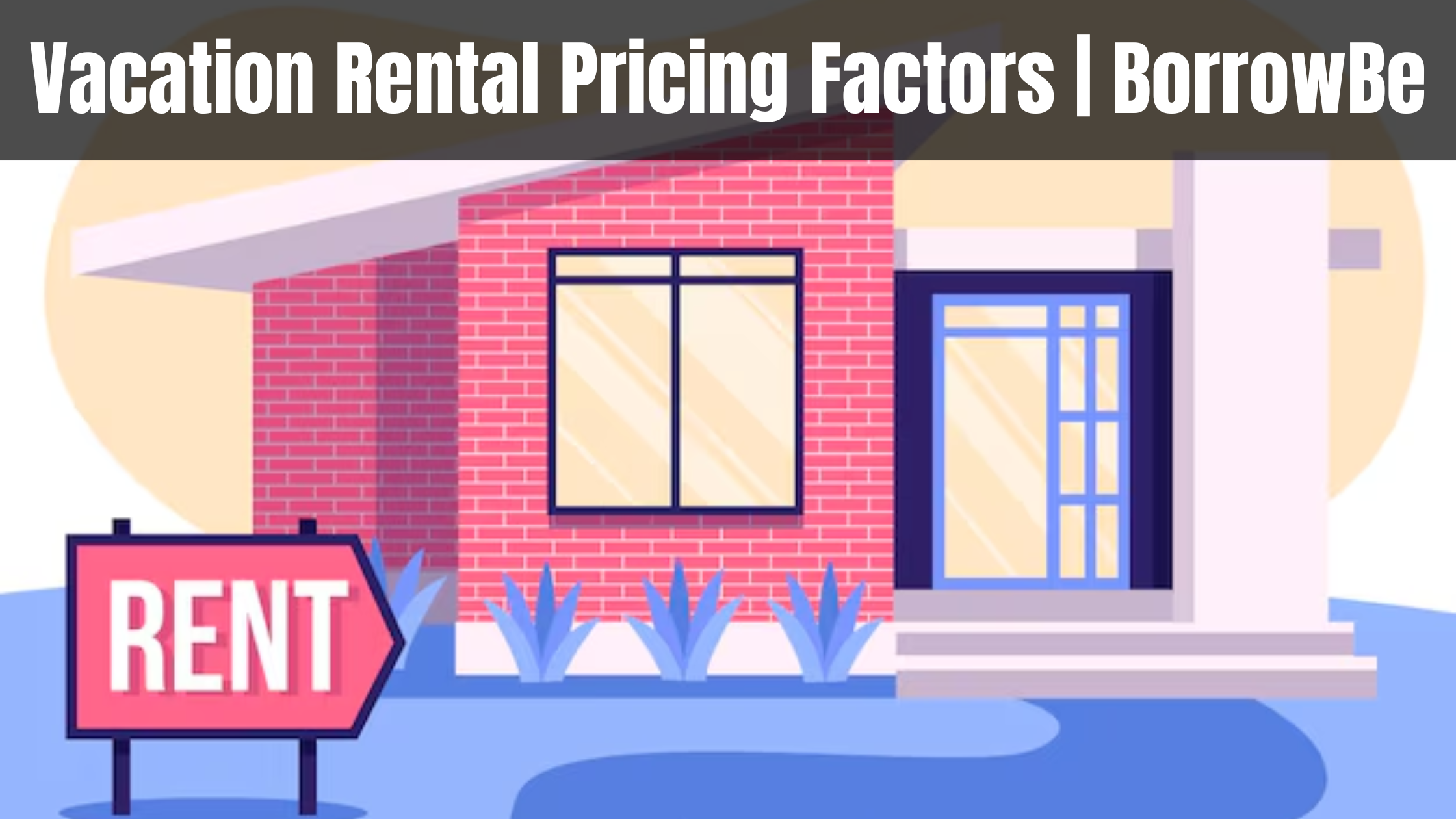 Infographic illustrating factors affecting vacation rental pricing, including location, amenities, and seasonality.