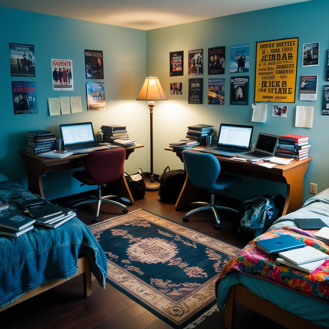 Default_A_cluttered_yet_cozy_student_shared_room_with_two_desk_3